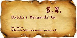 Boldini Margaréta névjegykártya